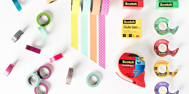 Scotch tape on desk
