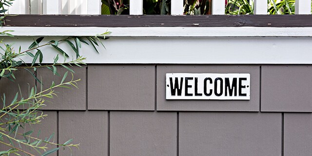 Hang a Welcome Sign