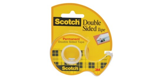 A yellow package of Scotch® Double Sided Tape.
