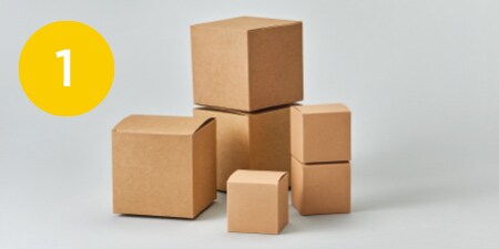 cardboard boxes
