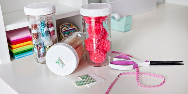 Organize with Mason Jars