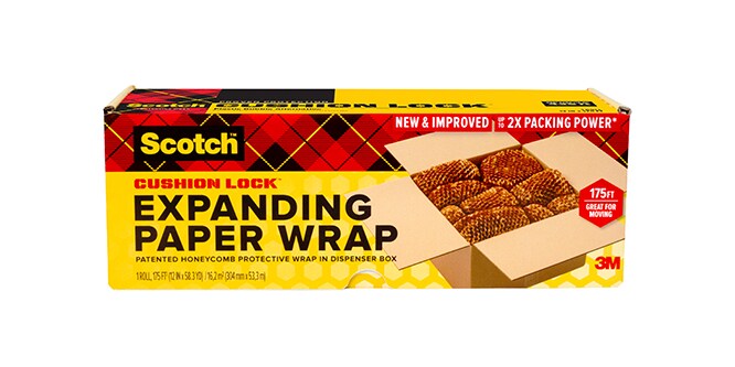 Scotch™ Cushion Lock™ Expanding Paper Wrap, 175 ft Roll
