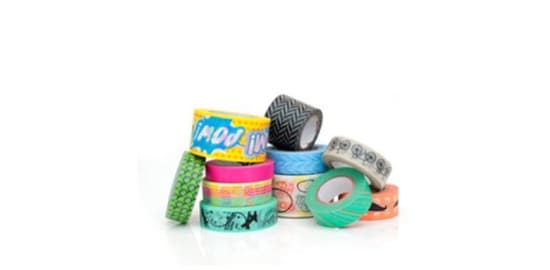 A pile of Scotch® Expressions Tapes in various colours and designs.

