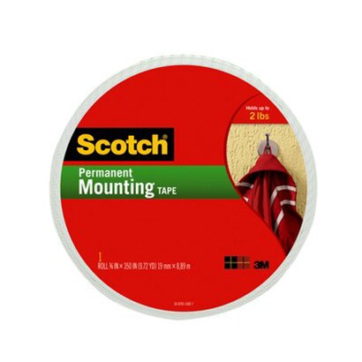 Scotch® Permanent Mounting Tape, 3/4