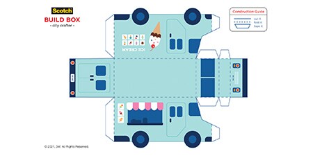 image of ice cream truck template
