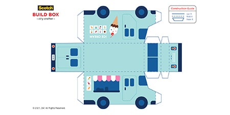 image of ice cream truck template
